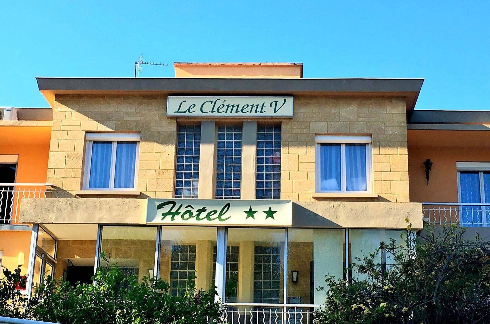 Logis Hotel Le Clement V Roquemaure  Buitenkant foto
